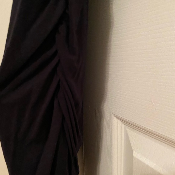 Women’s black dress with rouching - Picture 3 of 3